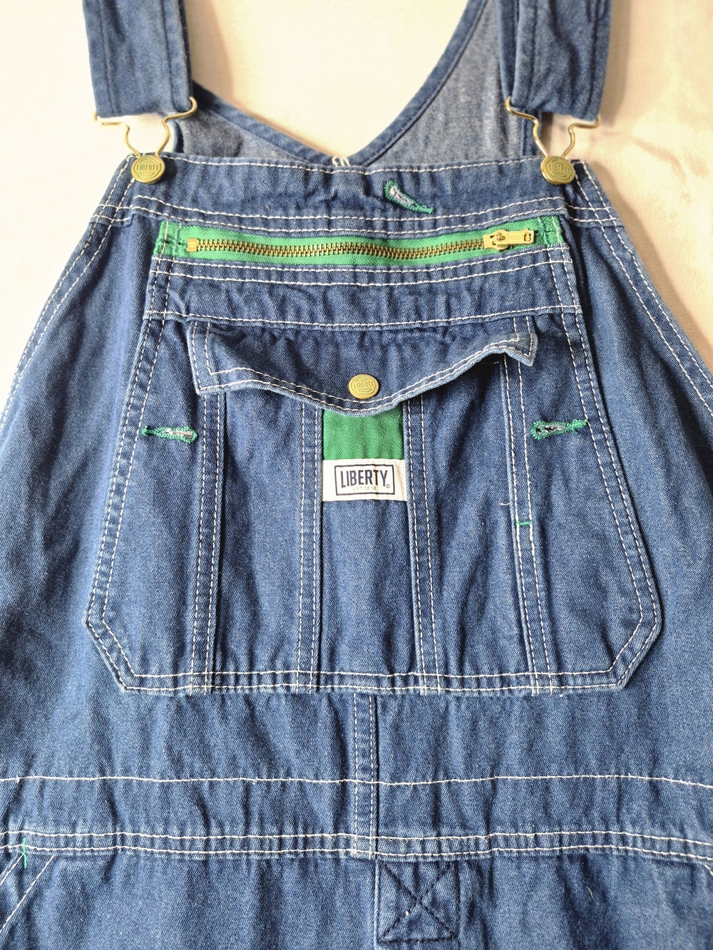 Liberty Men's Workwear Denim Overalls with Large Pocket 38x30